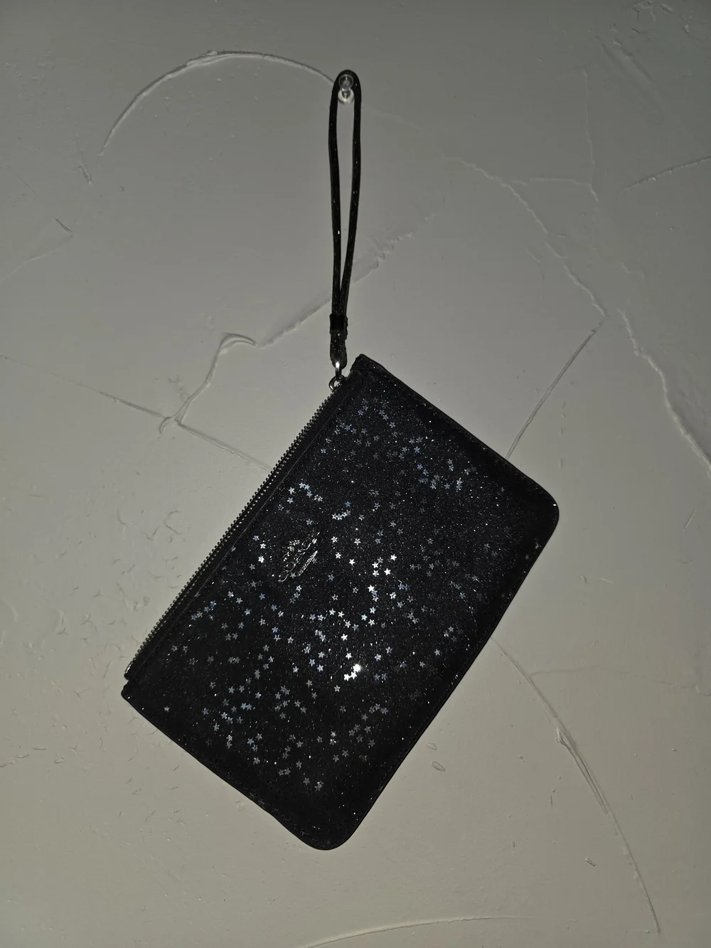 Coach Black Star-Print Wristlet Clutch
